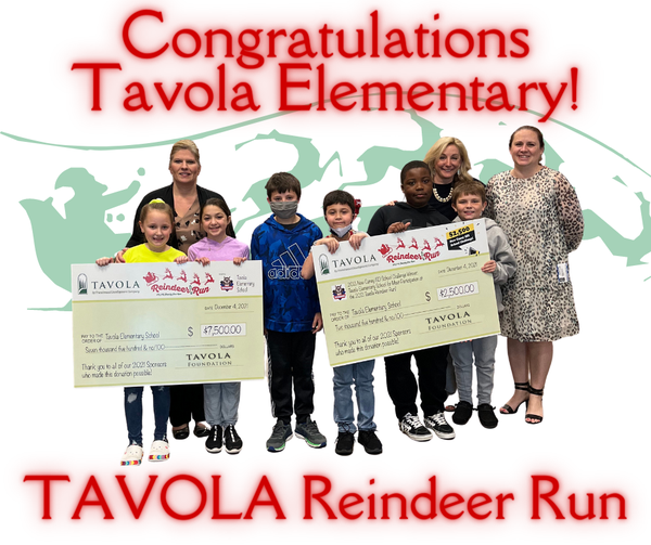 Tavola Elementary receives 10,000 from the Tavola Reindeer Run!