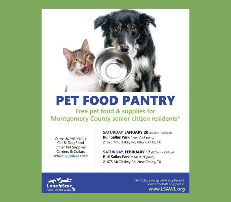 Free dog food outlet pantry